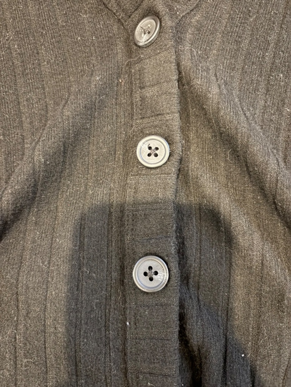 Universal Thread Black Ribbed Button-Up Cardigan | Size Small - Picture 5 of 5